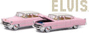 2024 Greenlight Hollywood Elvis Presley 1955 Cadillac Fleetwood Series 60 rosado Llantas de Goma