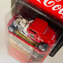 1999 Matchbox Collectibles Coca Cola Collection 1933 Ford Coupe rojo con blanco Llantas de Goma