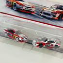 2024 Hot Wheels Premium Car Culture Nissan Silvia 2 Pack Set de 2 - Nissan 240SX S14 y Nissan Silvia S15 con Llantas de Goma RR