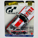 2025 Hot Wheels Premium Pop Culture Gran Turismo 7 Nissan Skyline GT-R BNR34 blanco Llantas de Goma RR