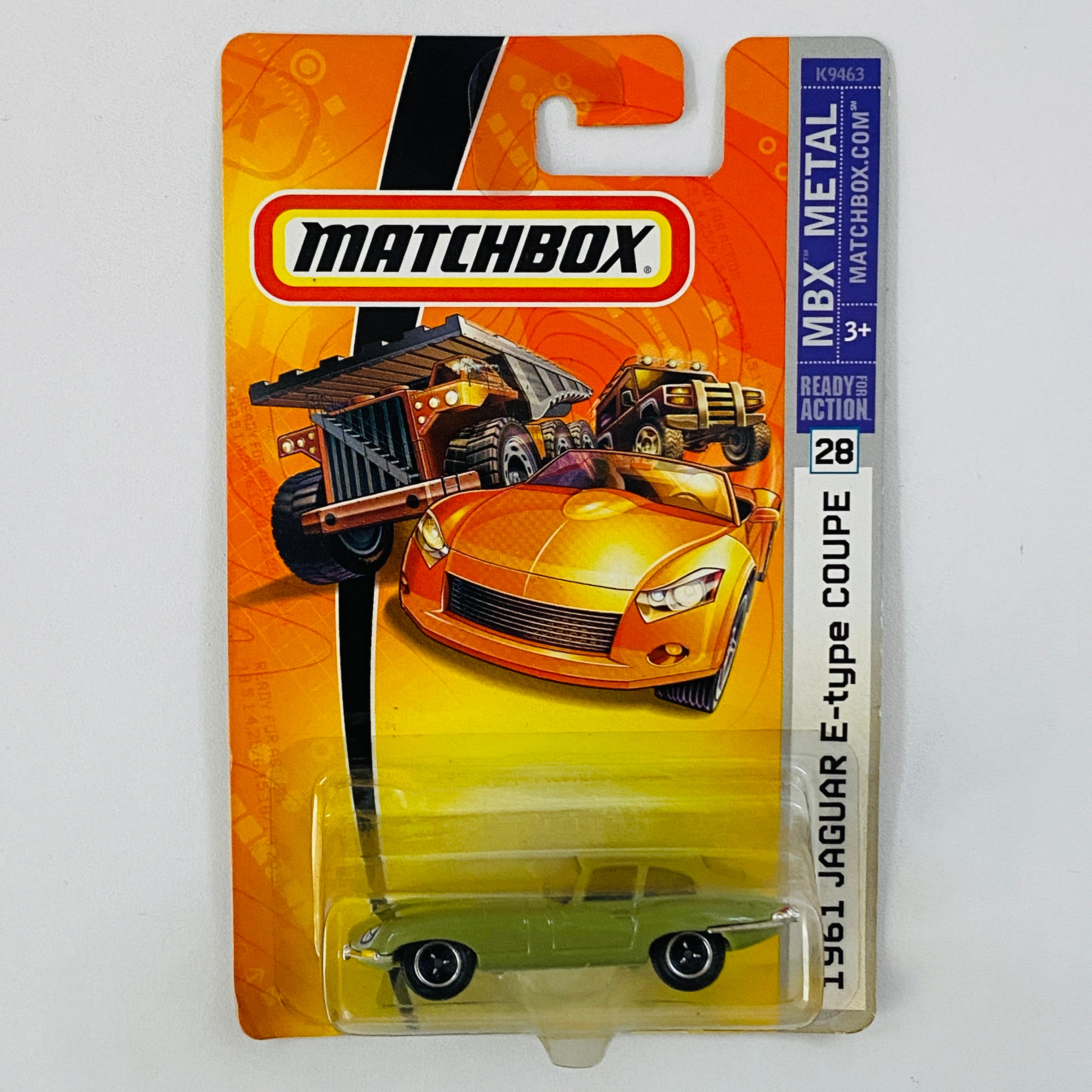 Voiture Miniature Matchbox MBX #6 - Jaguar E-Type 1961 Bleue, échelle 1:64, Neuve En Boîte