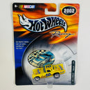 2002 Hot Wheels Racing NASCAR Scott Riggs 10 Nesquik 57 T-Bird Ford amarillo Llantas de Goma RR incluye Sticker