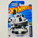 2025 Hot Wheels HW Screen Time Mickey Mouse Disney Steamboat blanco