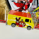 2021 Hot Wheels Premium Pop Culture Marvel Falcon Combat Medic amarillo Llantas de Goma RR base ZAMAC