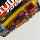 1999 Road Champs JAKKS Pacific NHRA WWF Attitude Racing Mankind 1999 Pontiac Firebird Funny Car granate con Figura de Steve Austin