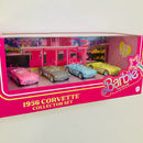 2023 Hot Wheels Premium Barbie The Movie 1956 Corvette Collector Set de 4 con Llantas de Goma RR