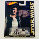2015 Hot Wheels Pop Culture Star Wars Han Solo 1985 Chevy Astro Van blanco Llantas de Goma Redline RR base ZAMAC