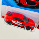 2025 Hot Wheels Then and Now 2018 Honda Civic Type R rojo 10SP