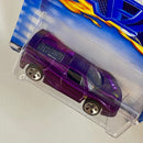 2001 Hot Wheels Ferrari F50 Challenge 238 morado metálico 5DOT base ZAMAC