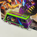 2025 Hot Wheels Premium Pop Culture Masters of the Universe He-Man 66 Dodge A100 verde Llantas de Goma RR base ZAMAC