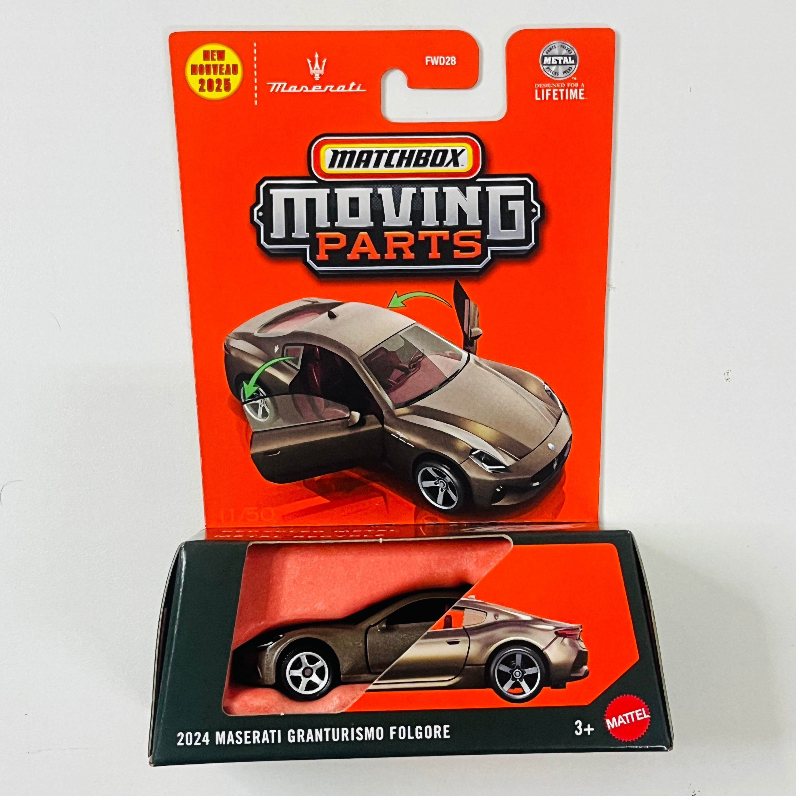2025 Matchbox Moving Parts 2024 Maserati GranTurismo Folgore marrón me