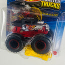 2025 Hot Wheels Monster Trucks Live Bone Shaker negro MT con Auto Aplastable