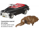 2025 Hot Wheels Premium Back to the Future Ford Super De Luxe Volver al Futuro negro Llantas de Goma RR base ZAMAC