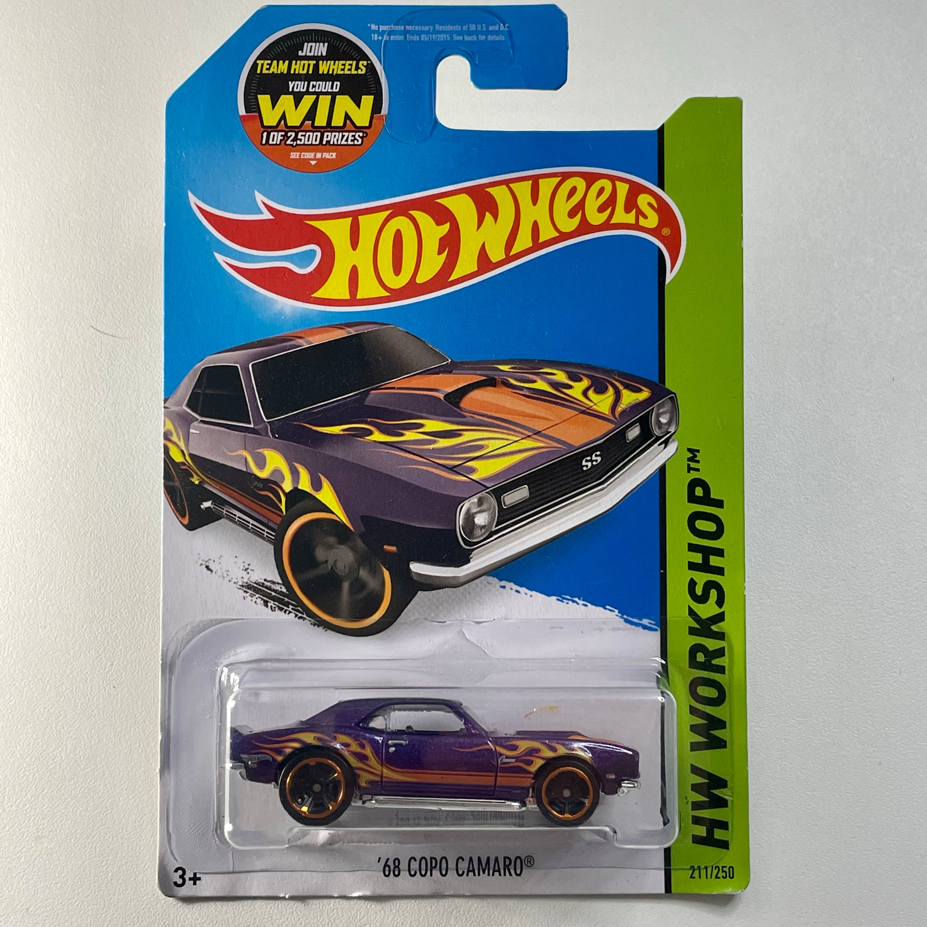 Hot Wheels Toys 'R' Us Exclusive '69 Camaro HW Workshop - Dark Green #213/250 Limited Edition