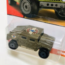 2019 Hot Wheels Throwback Hummer Humvee verde oliva CT