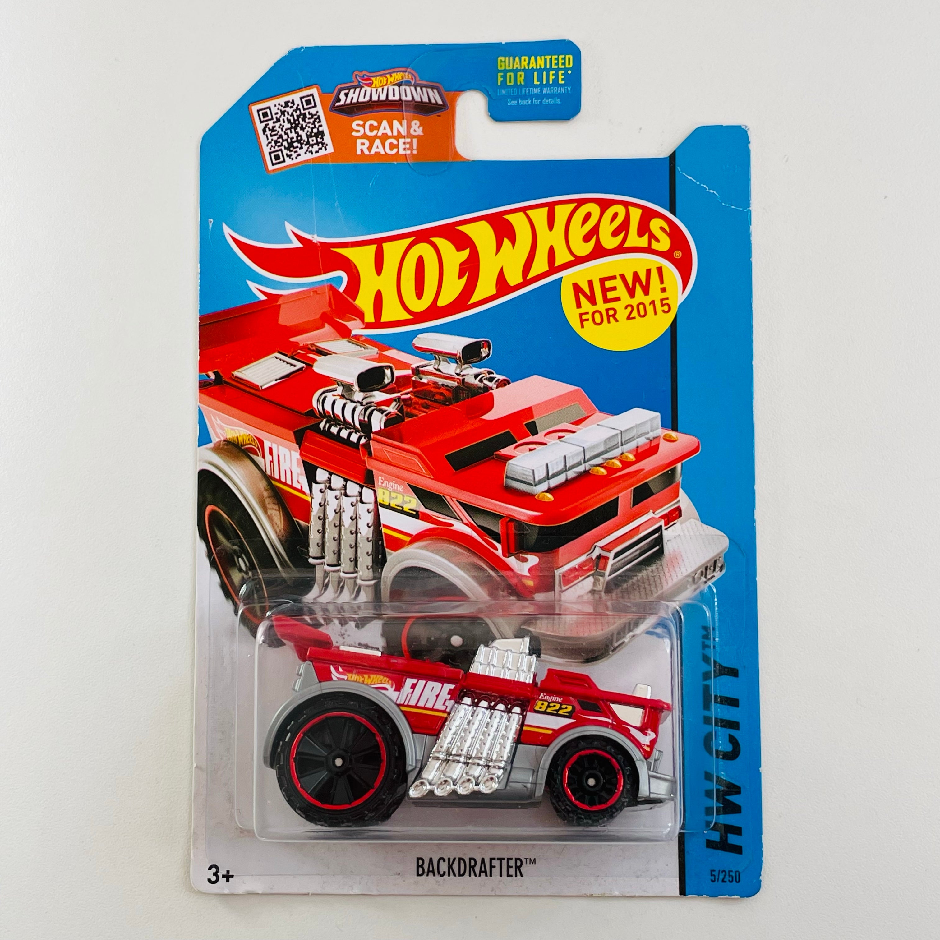 2015 Hot Wheels HW City Backdrafter Camión Bombero rojo 6SP