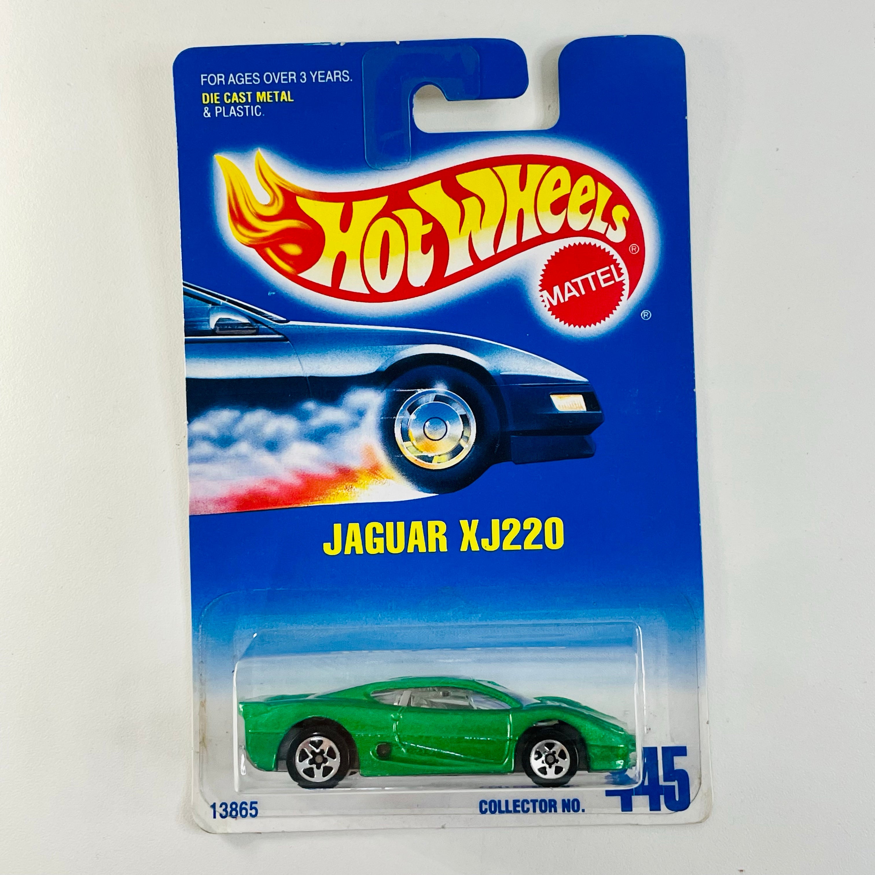 Hot Wheels Green Jaguar XJ220 #445 - 1:64 Scale Die Cast Car Toy