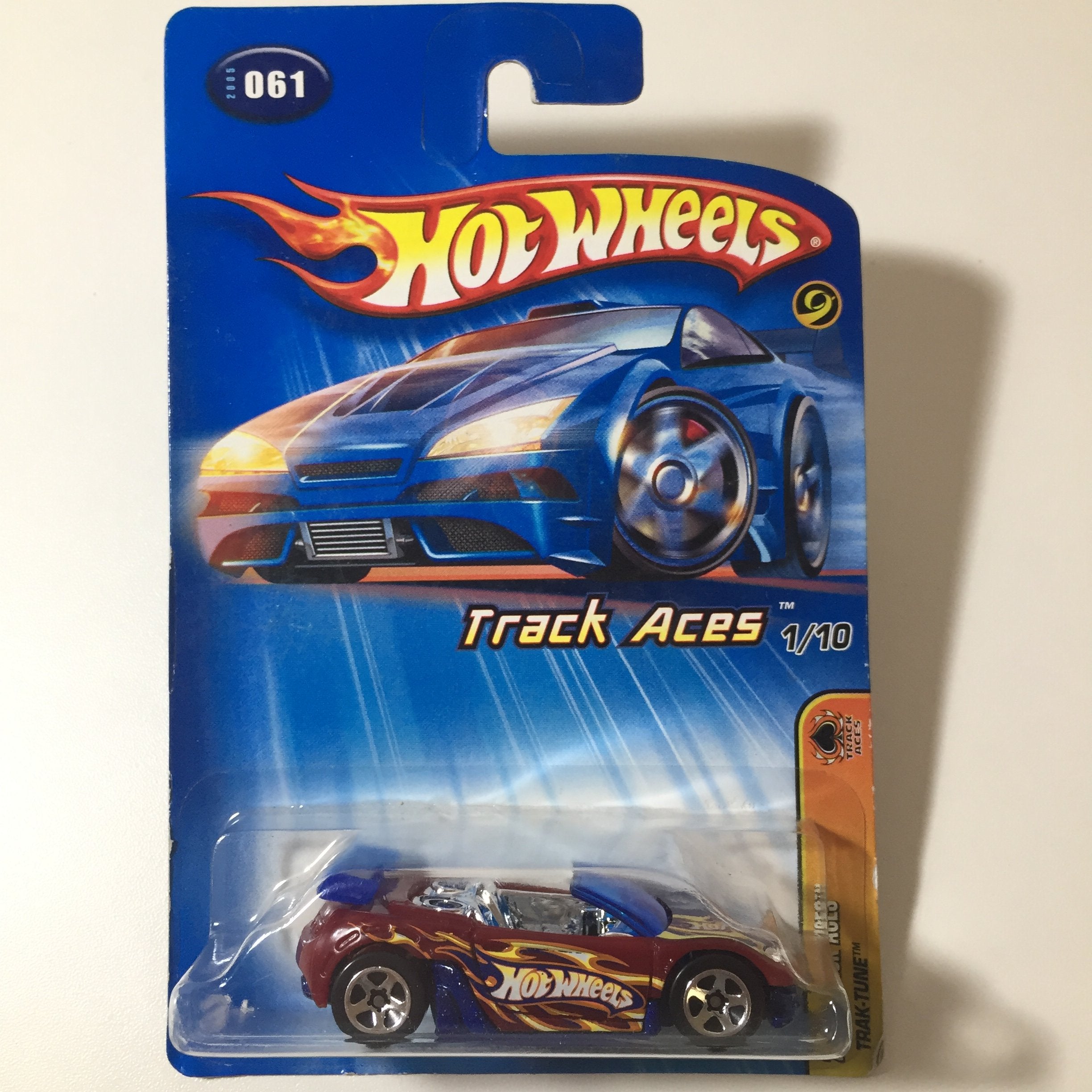 Hot Wheels Track Aces White Prototype 12 Car #192 With 5-Spoke Wheels - 5SP Series