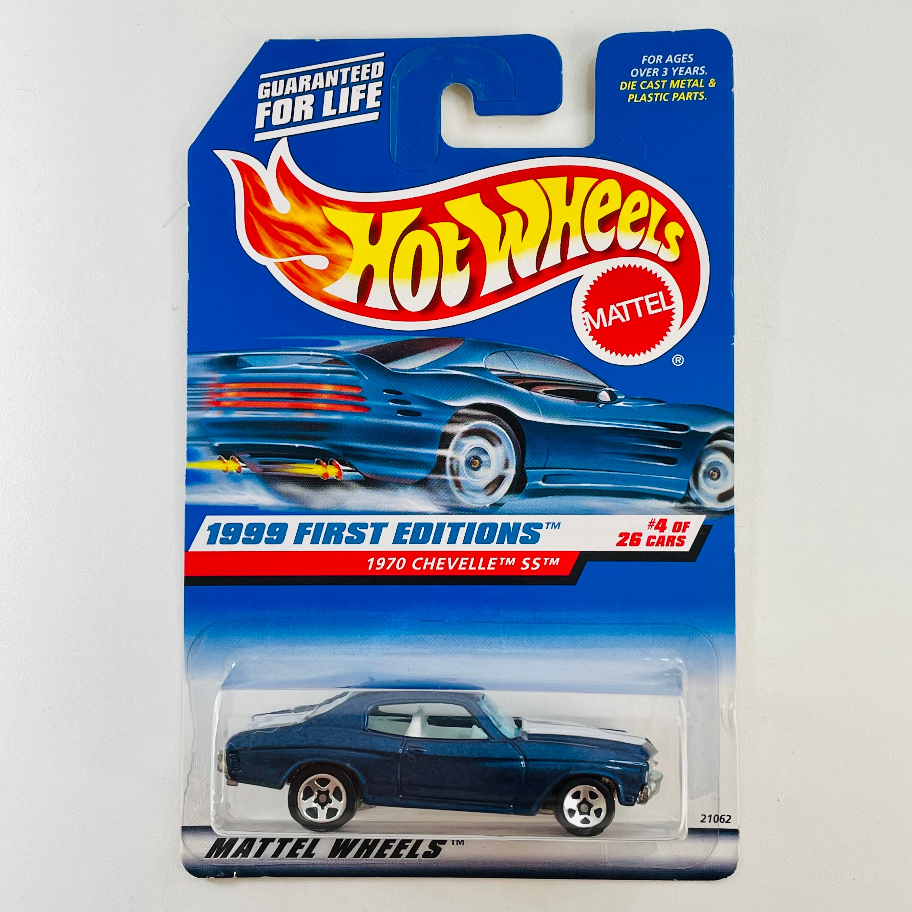 1999 Hot Wheels First Editions 1970 Chevelle SS Chevrolet azul metálic