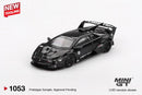 2025 Mini GT MiJo Exclusives 1:64 Limited Edition LB-Silhouette WORKS Lamborghini Murcielago GT Evo Black negro Llantas de Goma Primera Edición
