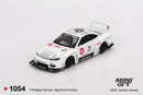 2025 Mini GT MiJo Exclusives 1:64 Limited Edition Nissan S15 SILVIA LB-Super Silhouette ATHLETE blanco Llantas de Goma