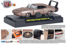 2011 M2 Machines Detroit Muscle Premium Edition 1969 Dodge Charger Daytona 440 bronce metálico Llantas de Goma