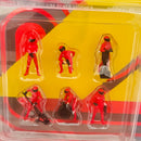 2026 American Diorama MiJo Exclusives 1:64 Limited Edition Formula Pit Crew Team Red Figuras Equipo de Boxes F1