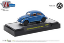 2018 M2 Machines Auto-Thentics Limited Edition 1/6,888 Volkswagen 1967 VW Beetle Deluxe U.S.A Model VW05 azul Llantas de Goma