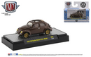 2020 M2 Machines Auto-Thentics Limited Edition Volkswagen 1953 VW Beetle Deluxe U.S.A. Model R62 marrón Llantas de Goma