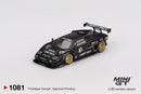 2025 Mini GT MiJo Exclusives 1:64 Limited Edition Lamborghini Countach LB-WORKS Black negro Llantas de Goma