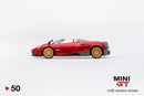 2019 Mini GT MiJo Exclusives 1:64 Limited Edition 1/3,600 Pagani Huayra Roadster Rosso Monza rojo Llantas de Goma