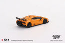 2022 Mini GT MiJo Exclusives 1:64 Limited Edition 1/4,800 Lamborghini Huracán STO naranja Arancio Borealis Llantas de Goma