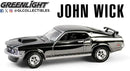 2025 Greenlight Hollywood Hobby Exclusive John Wick 1969 Ford Mustang BOSS 429 Silver Chrome Edition cromado Llantas de Goma