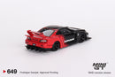 2024 Mini GT MiJo Exclusives 1:64 Limited Edition LB-Super Silhouette Nissan S15 SILVIA ADVAN negro con rojo Llantas de Goma