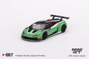 2024 Mini GT MiJo Exclusives 1:64 Limited Edition 1/4,800 Lamborghini Huracán GT3 EVO2 Presentation verde Llantas de Goma