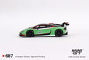 2024 Mini GT MiJo Exclusives 1:64 Limited Edition 1/4,800 Lamborghini Huracán GT3 EVO2 Presentation verde Llantas de Goma