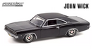 2021 Greenlight Hollywood Limited Edition John Wick 1968 Dodge Charger RT negro Llantas de Goma