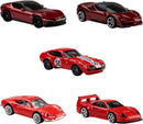 2026 Hot Wheels Ferrari 5 Pack Set de 5 - Ferrari 365 GTB4 C, Ferrari SF90 Stradale, Ferrari Dino 206 GT, Ferrari 12Cilindri, Ferrari F40 Competizione