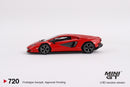 2024 Mini GT MiJo Exclusives 1:64 Limited Edition 1/5,400 Lamborghini Countach LPI 800-4 Rosso Mars rojo Llantas de Goma