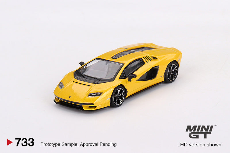 2024 Mini GT MiJo Exclusives 1:64 Limited Edition 1/6,000 Lamborghini Countach LPI 800-4 New Giallo Orion amarillo Llantas de Goma