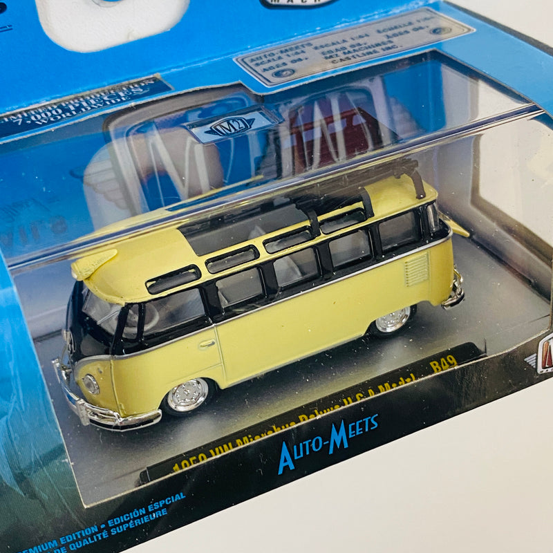 2019 M2 Machines Auto-Meets Limited Edition 1/7,000 Volkswagen 1959 VW Microbus Deluxe USA Model R49 amarillo Llantas de Goma