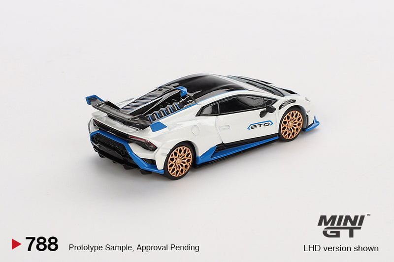 2025 Mini GT MiJo Exclusives 1:64 Limited Edition Lamborghini Huracan STO Bianco Asopo blanco Llantas de Goma