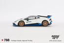 2025 Mini GT MiJo Exclusives 1:64 Limited Edition Lamborghini Huracan STO Bianco Asopo blanco Llantas de Goma