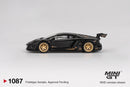 2026 Mini GT MiJo Exclusives 1:64 LB-WORKS Lamborghini Aventador Limited Edition Matte Black negro Llantas de Goma