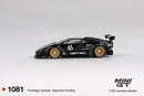 2025 Mini GT MiJo Exclusives 1:64 Limited Edition Lamborghini Countach LB-WORKS Black negro Llantas de Goma