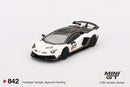 2025 Mini GT MiJo Exclusives 1:64 Limited Edition Lamborghini Aventador SVJ 63 Bianco Asopo blanco Llantas de Goma