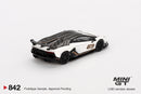 2025 Mini GT MiJo Exclusives 1:64 Limited Edition Lamborghini Aventador SVJ 63 Bianco Asopo blanco Llantas de Goma