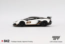 2025 Mini GT MiJo Exclusives 1:64 Limited Edition Lamborghini Aventador SVJ 63 Bianco Asopo blanco Llantas de Goma