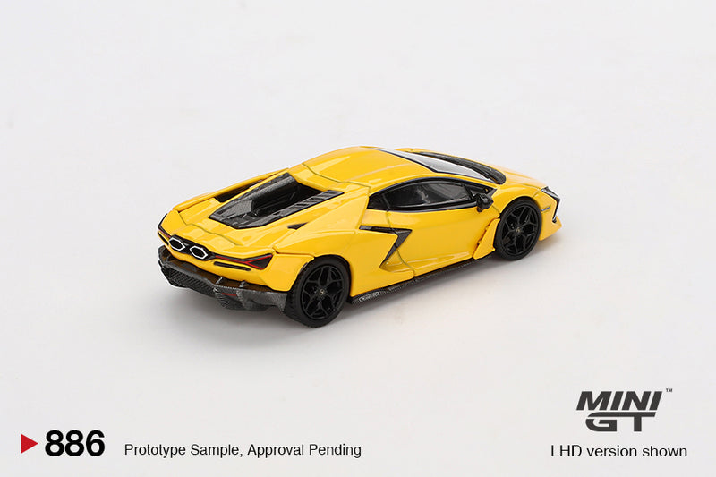 2025 Mini GT MiJo Exclusives 1:64 Limited Edition Lamborghini Revuelto Giallo amarillo Llantas de Goma