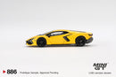 2025 Mini GT MiJo Exclusives 1:64 Limited Edition Lamborghini Revuelto Giallo amarillo Llantas de Goma